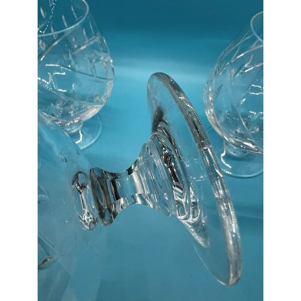3 Towle Crystal Infatuation Brandy Snifter Clear Cut 5 1/4